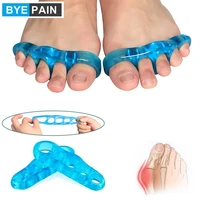 1pair toe separator gel hallux valgus corrector silicone orthopedic hammer toe straightener spreader foot care tool
