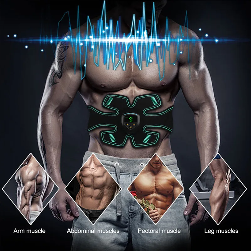 Беспроводной стимулятор мышц 6 режимов умный фитнес тренажер для брюшного пресса