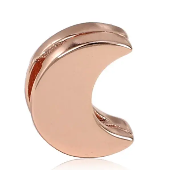 

Genuine 925 Sterling Silver Bead Charm Reflexions Rose Moon Clip Stopper Lock Beads Fit Women Pan Bracelet Diy Jewelry