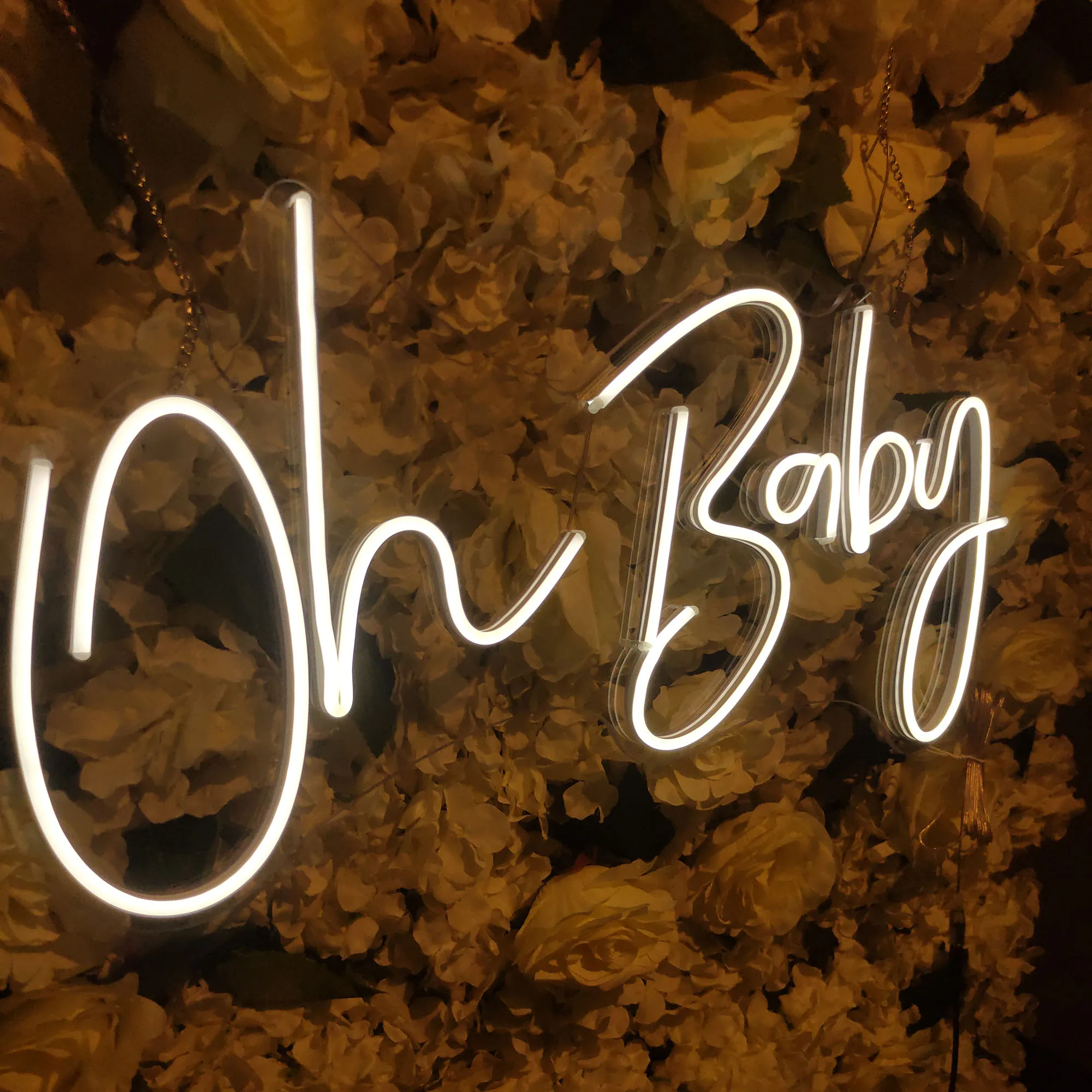 

Новый Пользовательский логотип Oh Baby светодиодный акриловый неоновый свадебный Декор Детский первый год подарок для семьи гостиной комнаты...