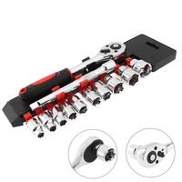 12pcsset socket wrench set 38 inch ratchet wrench set professional hand tools with 150mm connecting rod and 8 21mm socket