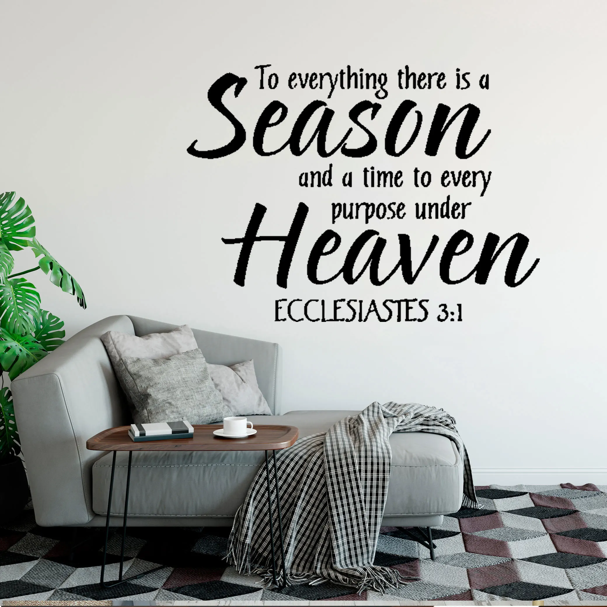 

Ecclesiaste Vinyl Wall Sticker Mural Wall Art Decal Living Room Wall Decor Home Decor Poster House Decoration DW21380