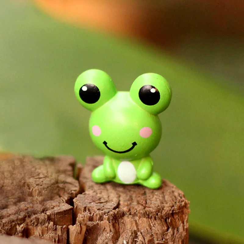 Frog 1 DIY ремесло кукольный домик Декор горшок Фея микро-ландшафт мха тяжесть Горячая 1 шт популярное садовое украшение миниатюрное - Цвет: Frog 1