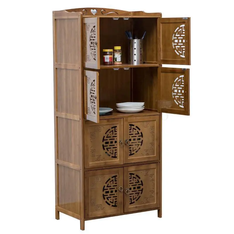 Напольная кухонная стойка многоуровневый стеллаж для хранения без отверстий