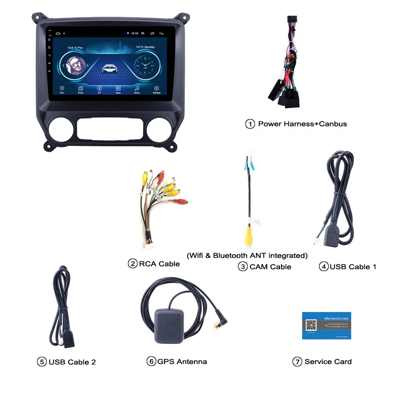 Автомагнитола 32G мультимедийная система с GPS и Android-навигацией для Chevrolet Колорадо