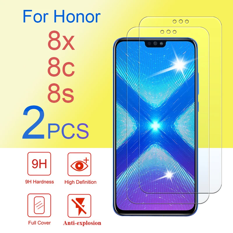 Защитное стекло для Huawei Honor 8x 8c 8s закаленное 2 шт. | Мобильные телефоны и аксессуары