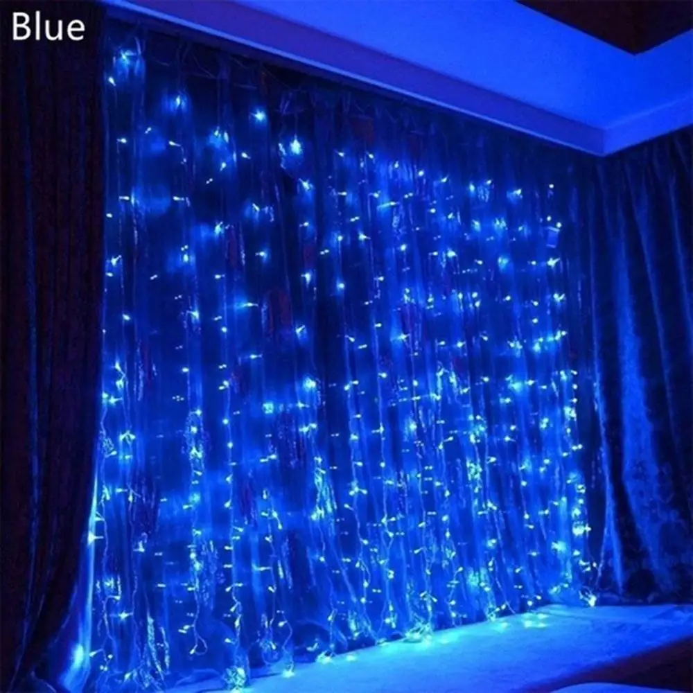 

3x3m LED Curtain Garland USB Fairy Festoon Curtain Light With Remote Control Curtain Light Christmas Decorations for Home