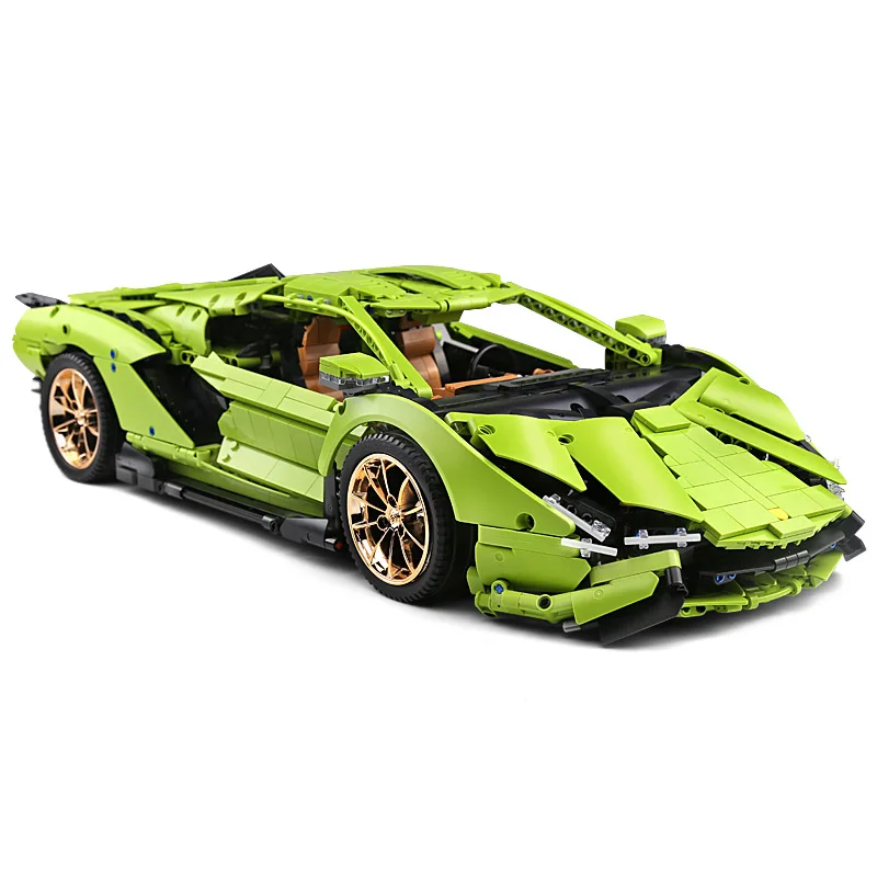 Автомобиль Mold King 13057 совместимый с 42115 Lamborghinis Sian FKP 37 мотор модель автомобиля