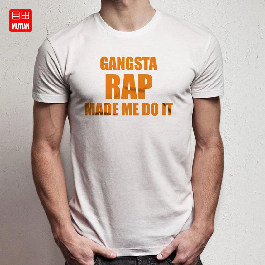 Футболка Gangsta Rap Made Me Do It|Мужские футболки| |