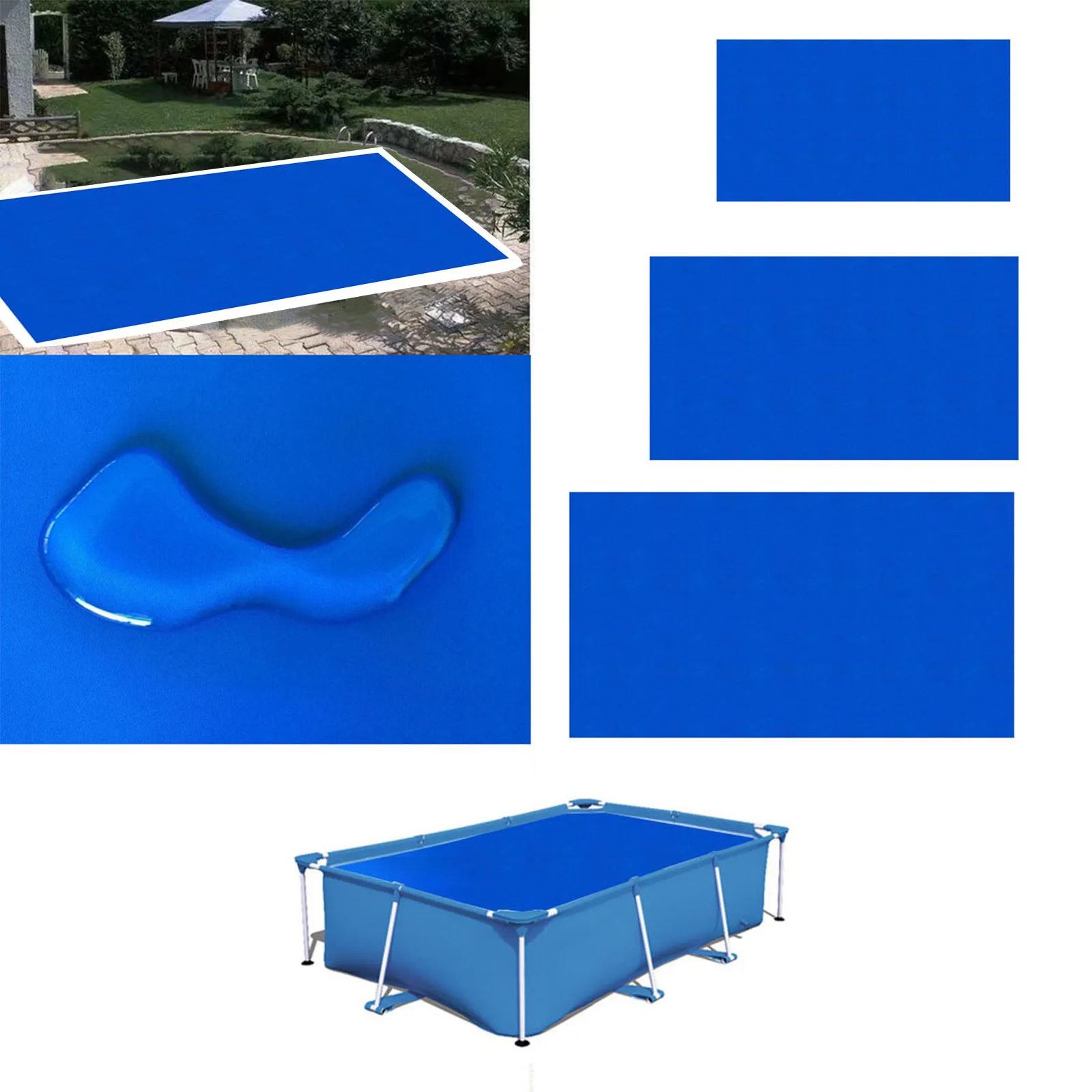 

Прямоугольная крышка для бассейна, солнечный брезент, защитная крышка для бассейна, теплоизоляционная пленка для аксессуаров для наружног...