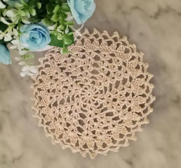 18 СМ Круглая винтажная ручная работа вязаная крючком салфетка для стола