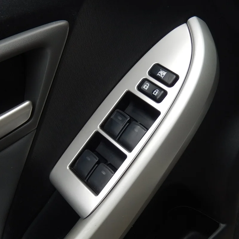 

LHD RHD Stainless steel Interior Door Armrest Window Switch Buttons Cover trim for Toyota Prius 30 2010 2011 2012 2013 2014 2015