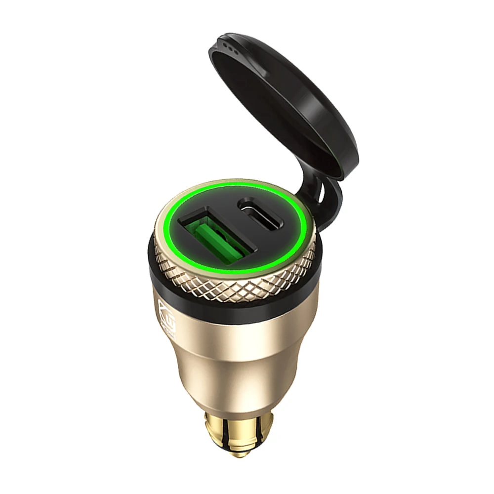 Быстрое зарядное устройство QC3.0 USB порт Type C для BMW R1200RT F650GS мотоцикл Din к адаптер