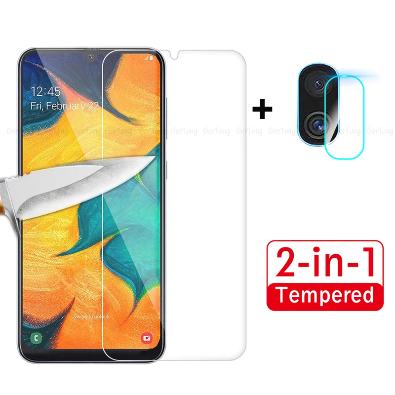 2 в 1 объектив камеры ультра тонкий для samsung Galaxy S10e протектор экрана для A50 A30 A70 A60 A20 s 10e Защитная стеклянная пленка для телефона