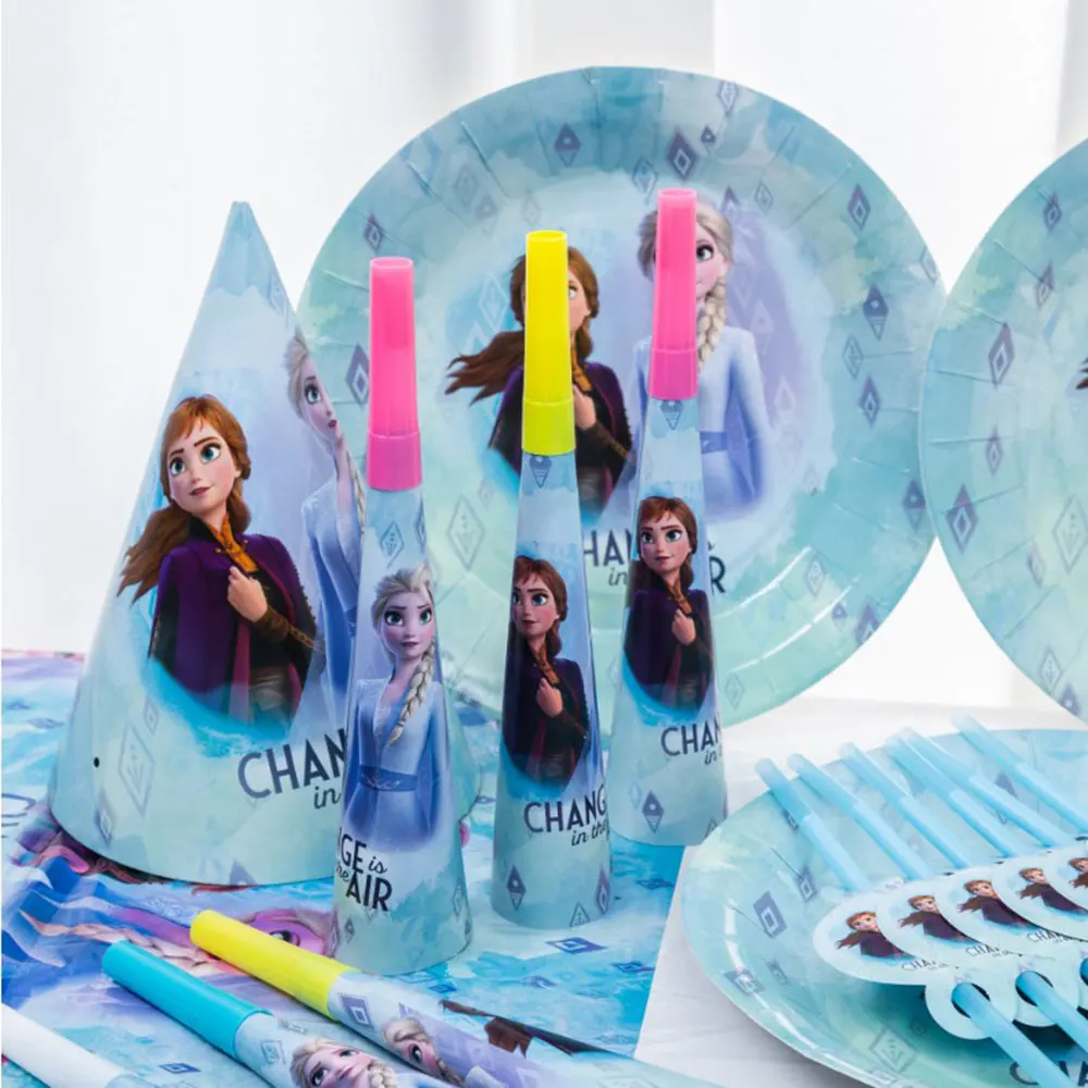 Disney Эльза принцесса день рождения одноразовая посуда тарелка для торта чашки