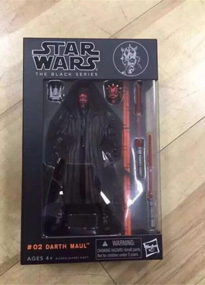 02 Darth Maul Звездные войны черная серия коробка Упаковка Силы Пробуждение Черная Серия 6 дюймов Pobaffite фигурка " Boba Фетт Подарочные игрушки - Цвет: 02 Darth Maul
