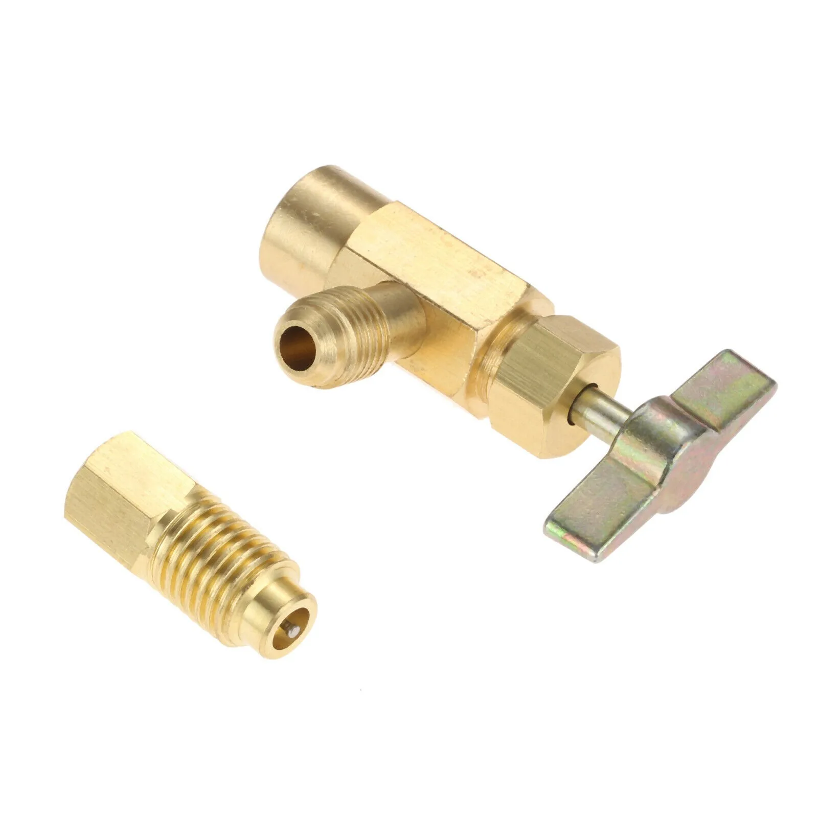 

Self-Sealing Refrigerant Bottle Opener W/ R134A Tank Adapter Accessories Can Tap