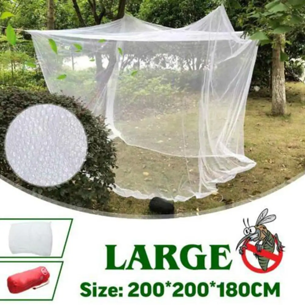

1Pc Large White Camping Mosquito Net Portable Foldable Mosquito with Storage Insect-proof Net M7U3 Camping Bag Travel Outdo Z0C4