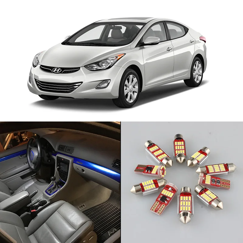 Автомобильные лампы Canbus белого цвета комплект светодиодсветильник ламп для