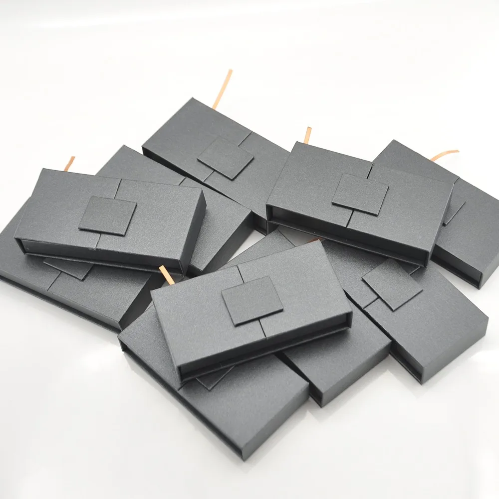 

10/lot Wholesale eyelash packaging box lash boxes package custom book style black square mink lashes makeup storage case vendors
