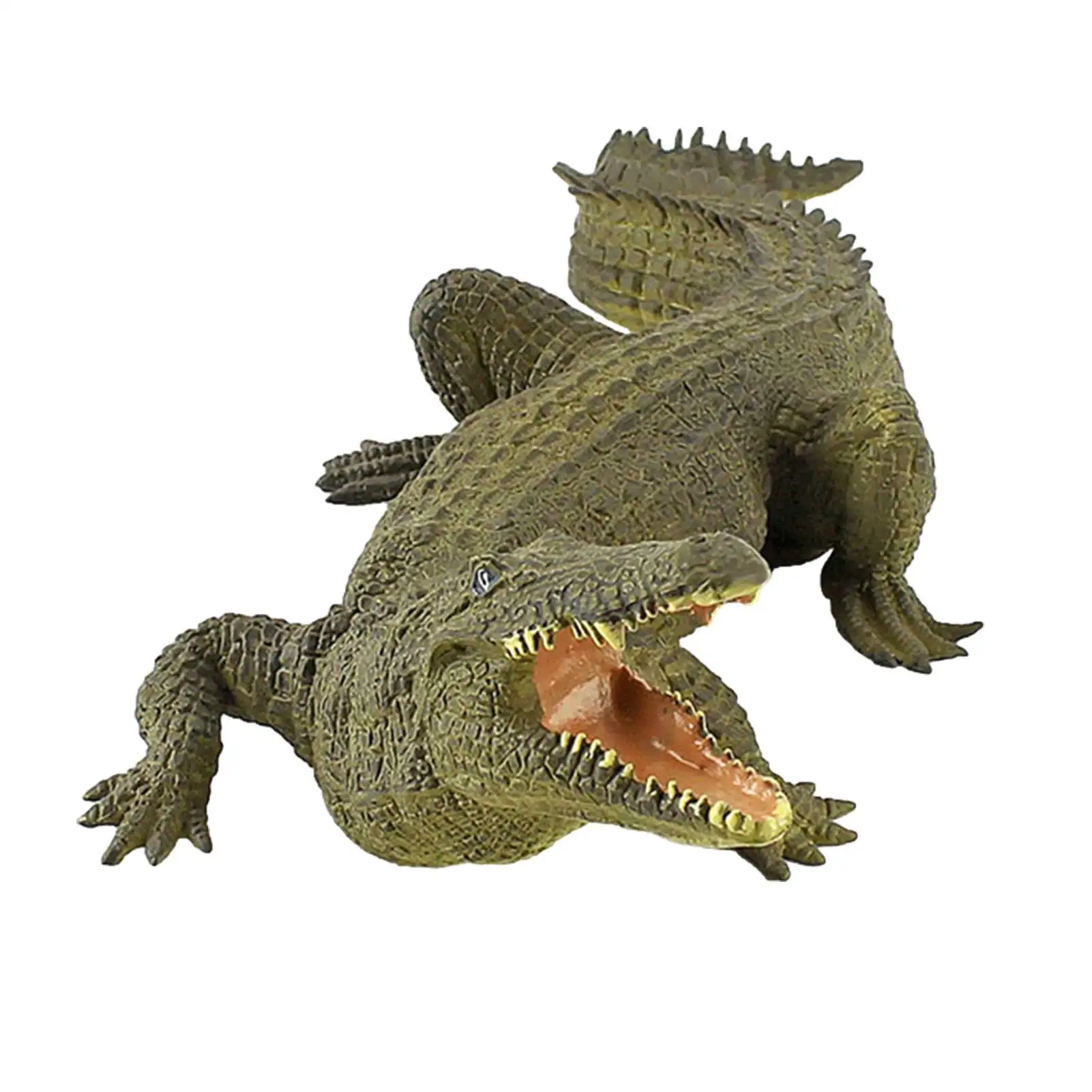 

Simulated Crocodiles Model Aquarium Crocodile Figurines Ornament Swamp Beast Lawn Gator Garden Sculpture Wild Life Animal Toys P