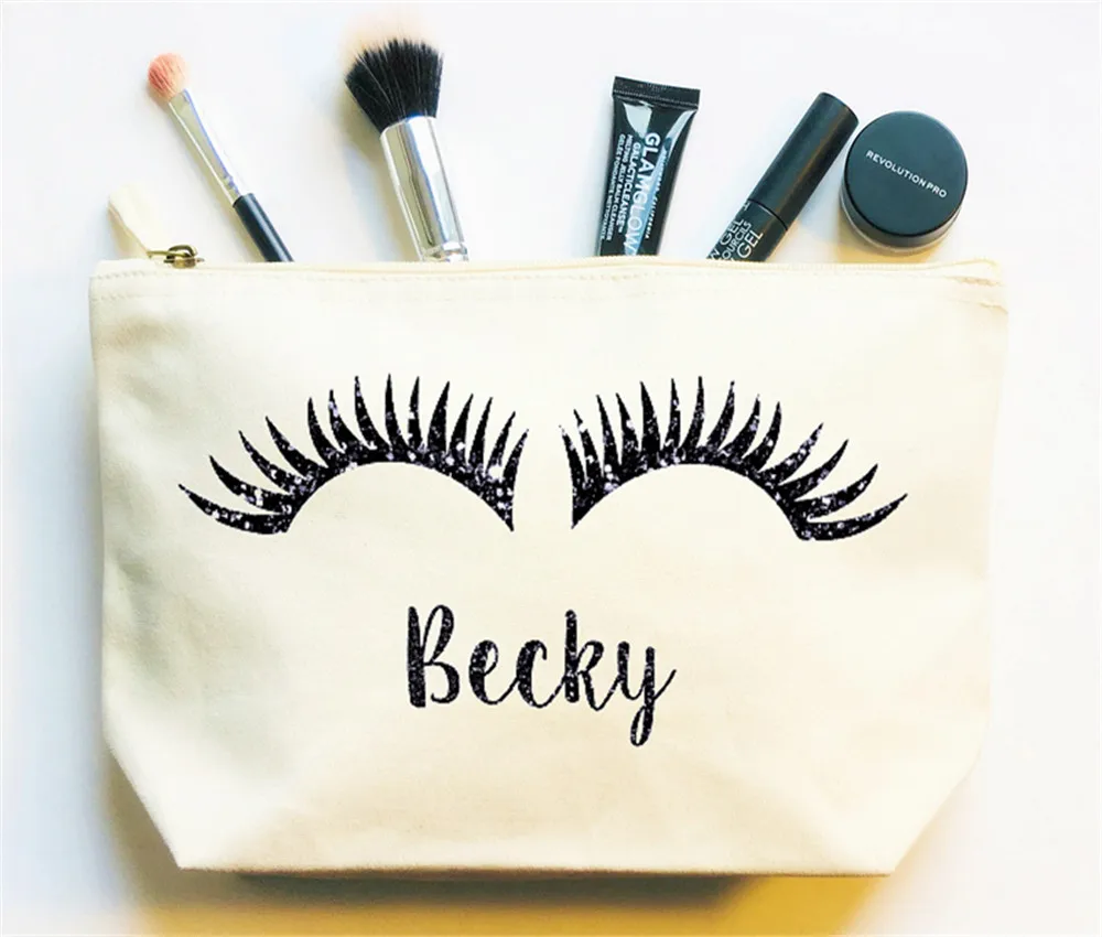 Свадебный подарок с благодарностью индивидуальные косметички для ресниц