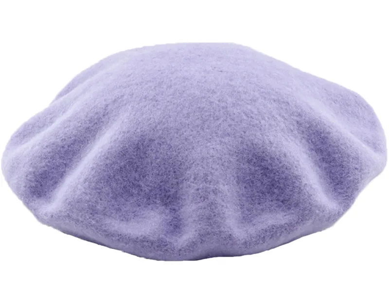JOYHY Womens 100% Wool Japanese Style Artist Beret Hat 2021 Teens Girls Solid Color Winter Warm Boina Feminina Baret Flat Hat