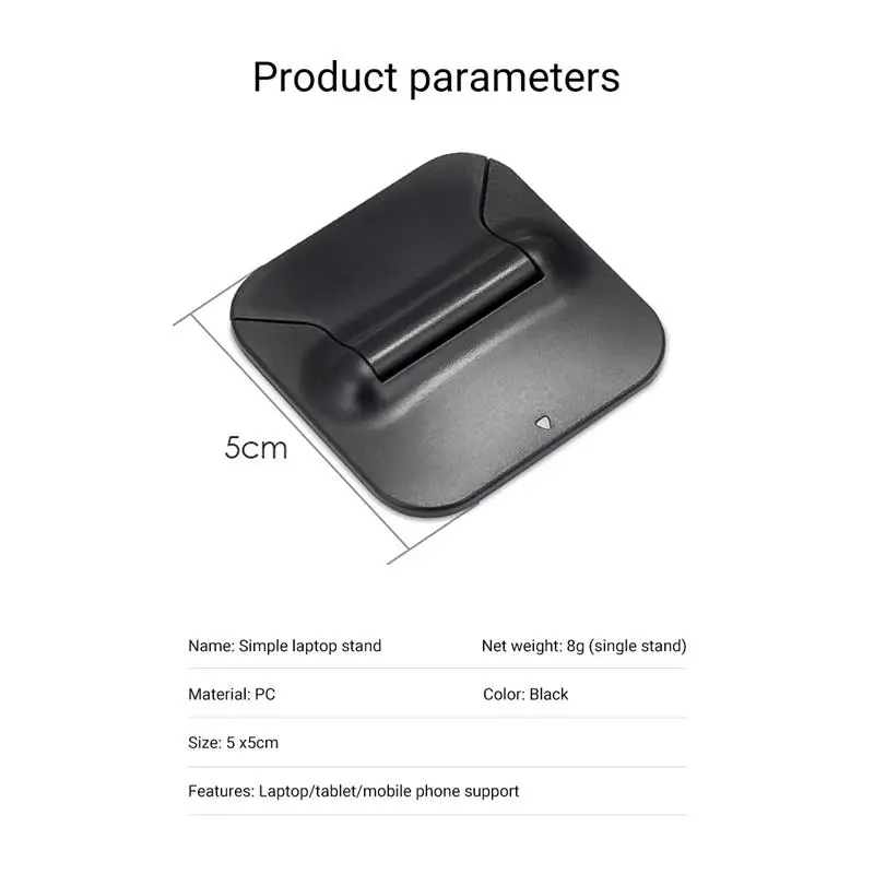 

2pcs Mini Portable Computer Holder Invisible Adjustable Notebook Stand Universal Desktop Cooling Pad Laptop Bracket