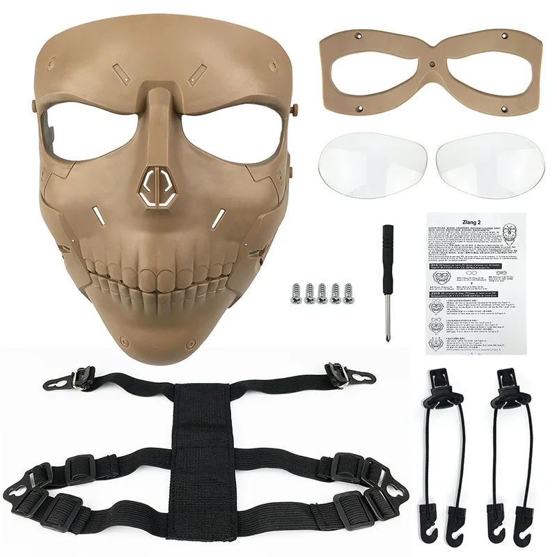 

Gas mask military Full face Protective mask for Outdoor CS Airsoft Hunting Cosplay TPR Impact resistance Breathable