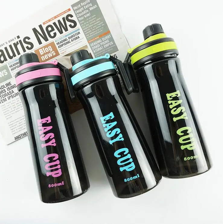 ZOUNICH Water Bottle Sport Protein Shaker Outdoor Travel Portable Leakproof Tritan Plastic Large Capacity Drink BPA Free | Дом и сад