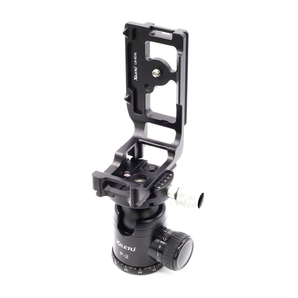 

Xiletu LB-5D3L Professional Special Quick Release Plate L Bracket Tripod&Ball Head For Canon 5D3 III 5D4 IV Akai Standard 38mm