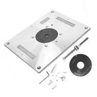 multi functional aluminum alloy router table insert plate trimmer engraving machine woodworking bench router plate