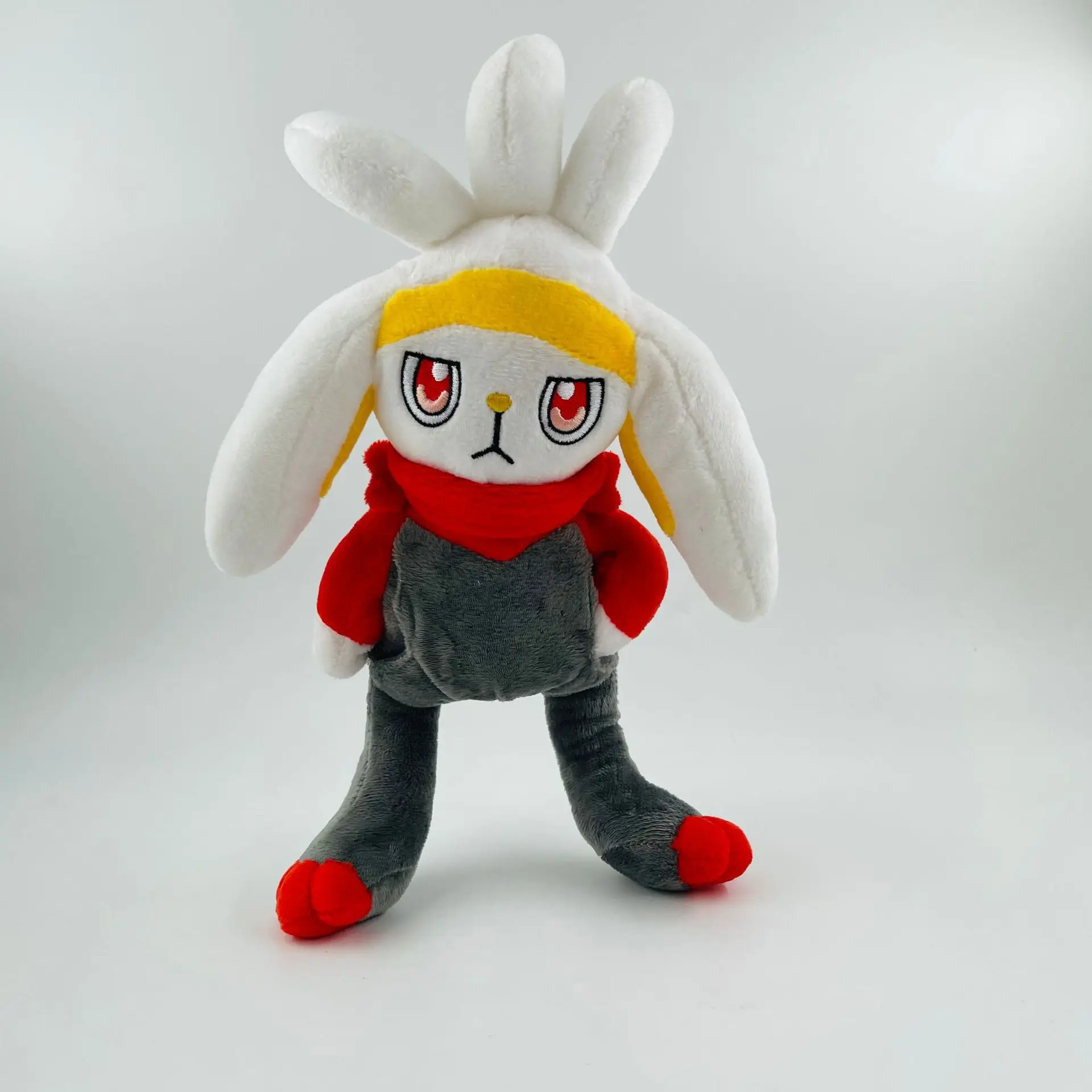 

Anime Pokemoned Plush Toys Scorbunny Evolution Version Cartoon Elf Character Dolls Collection Exquisite Children Gifts