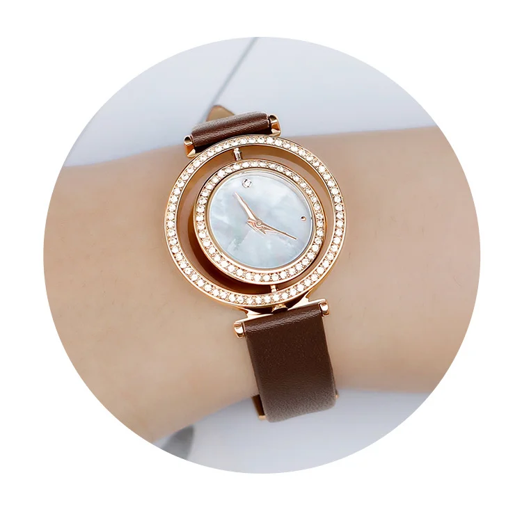 

Watch girl student fashion waterproof simple temperament flip dial quartz watch Hot-sale Top-quality