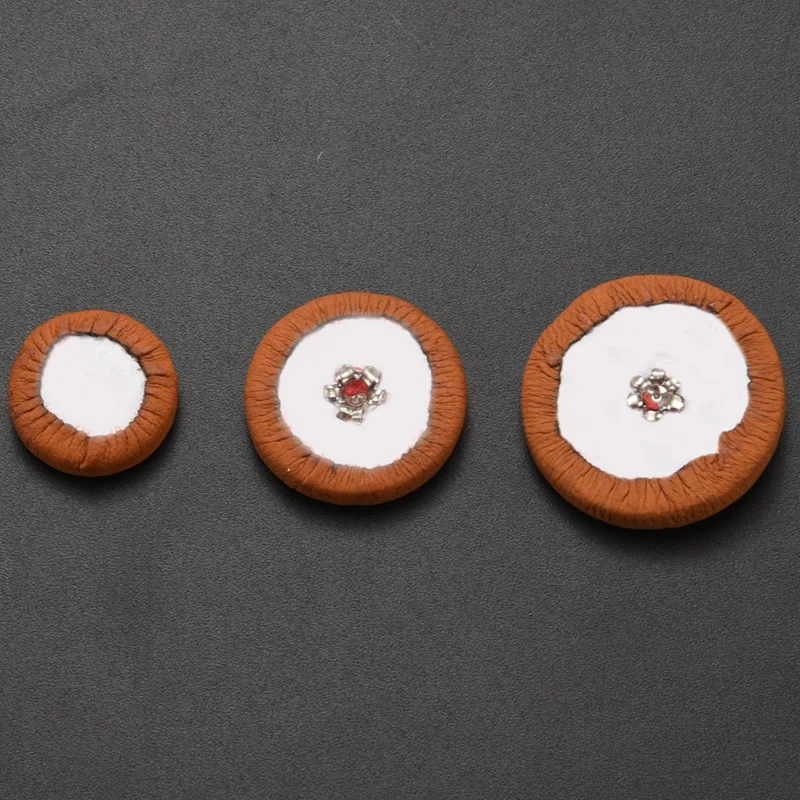 

27pcs Saxophone Pads Sax Sheep Leather Pads Replacement for Soprano Saxophone Sax Accessories