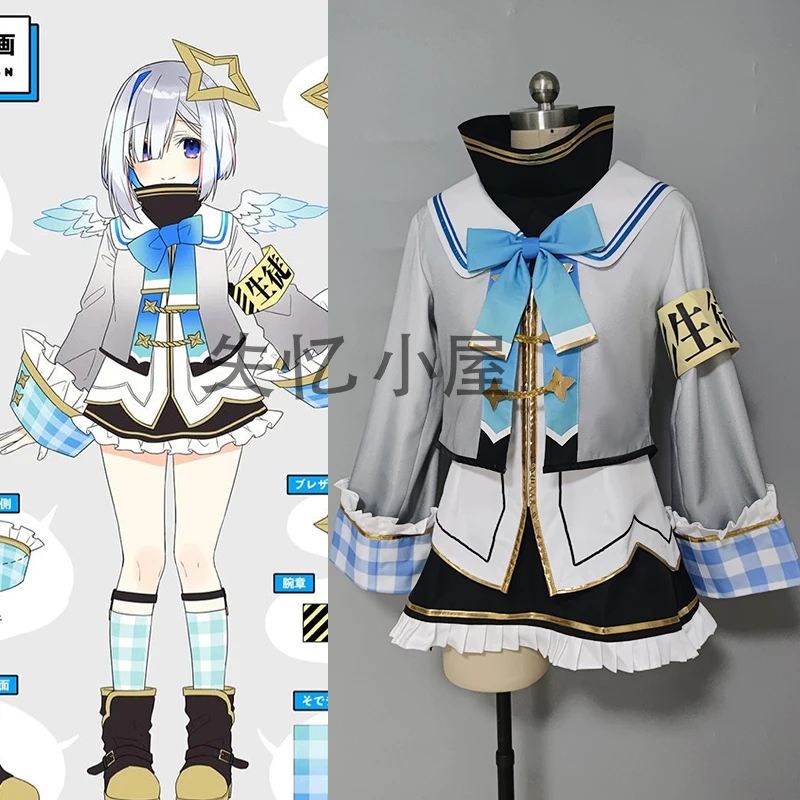 

COSLEE Vtuber Hololive Amane Kanata ежедневный костюм Косплей Костюм Хэллоуин