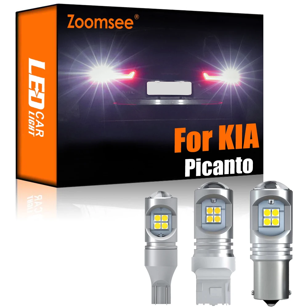 Zoomsee 2 шт. белый светодисветодиодный заднего хода для KIA Picanto 2012 2019 Canbus внешняя