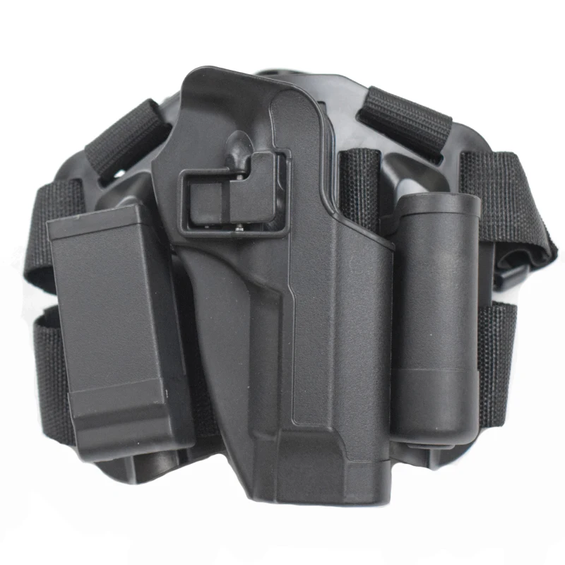 

Tactical Pistol Leg Holster For Beretta 92 96 M9 With Magazine And Flashlight Pouch Right Hand Quick Released Thigh Holster