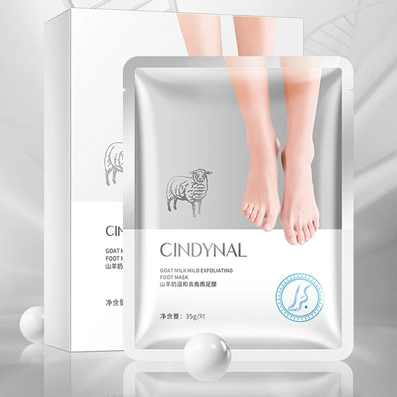

Hot Goat Milk Foot Mask Peeling for Legs Feet Mask Exfoliating Socks Scrub for Pedicure Anti Crack Heel Remove Skin Foot Patch