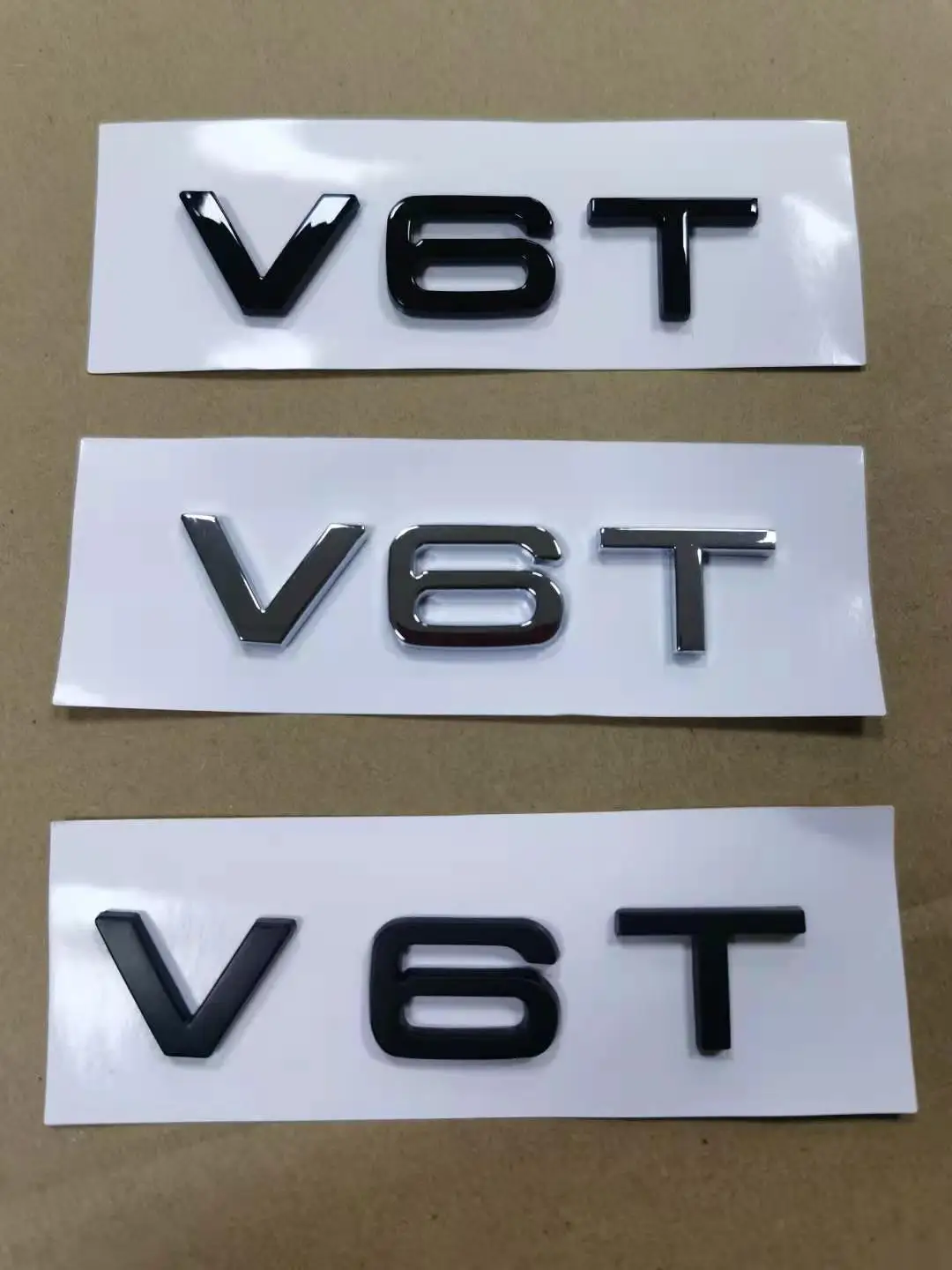 1 х хромированный глянцевый матовый черный АБС V6T Эмблема для кузова автомобиля