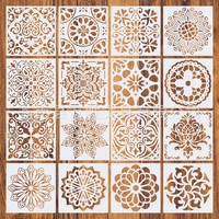 painting drawing stencils mandala template for stones floor wall tile fabric wood burning artcraft supplies reuseable