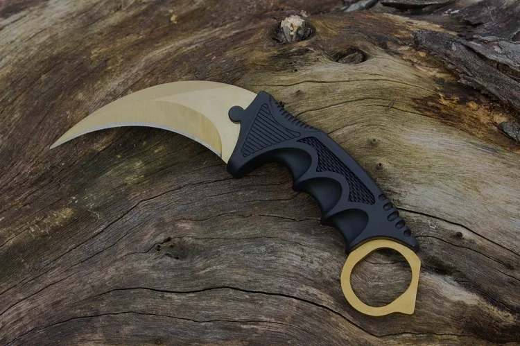 HS инструменты Открытый Csgo Karambit нож охотничьи ножи выживания тактический коготь нож Карманный Самообороны обидный походный инструмент