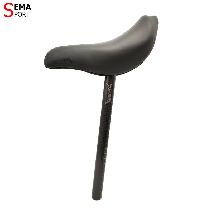Bicycle Seat post 22.2mm SEMA Full Carbon Fiber Super Light 48g Balance Bike Mini MTB Length 200/250/300mm Custom Color | Спорт и