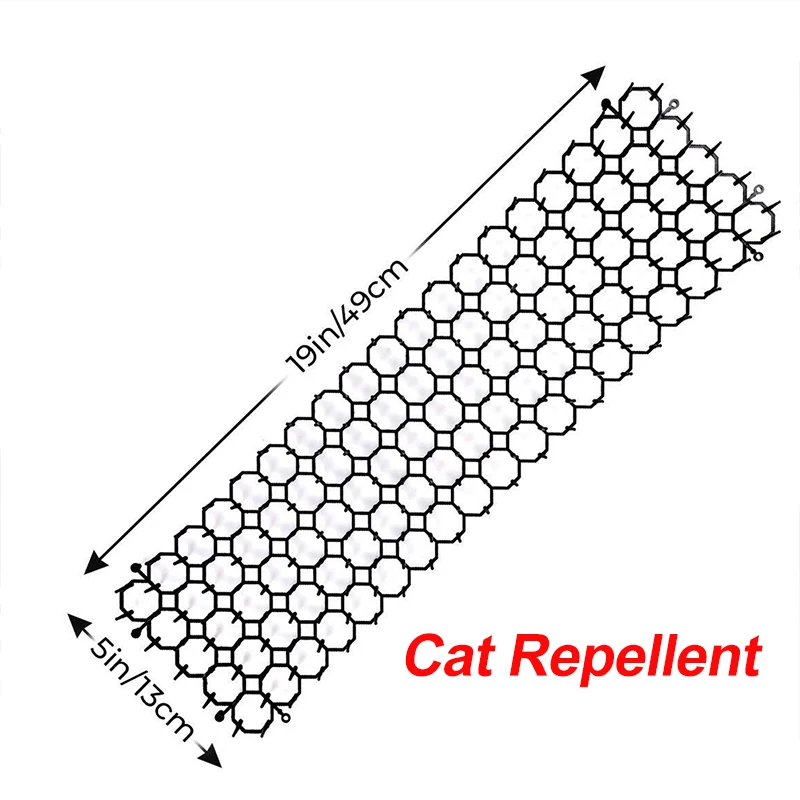 

1/5/10Pcs Cat Repellent Garden Prickle Strip Dig Stop Deterrent Mat Spike Portable Anti-Cat Dog Outdoor Garden Supplies Mat