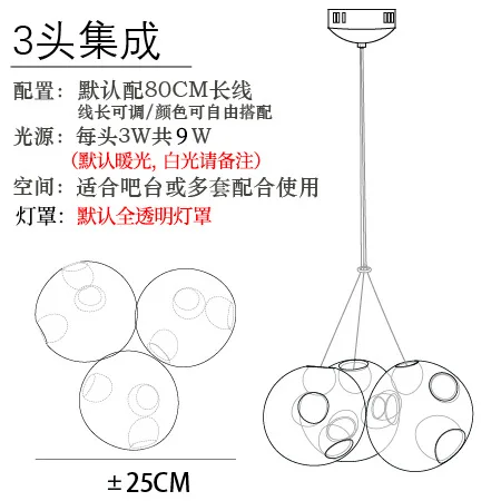 

nordic hanglamp hanging lamp crystal Home Decoration E27 Light Fixture living room hanging lamp deco maison