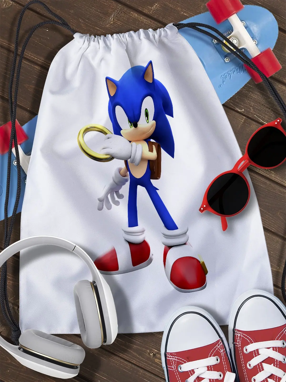 Сумка мешок для обуви Sonic Generations (Соник Дженирейшен Соник поколения игра