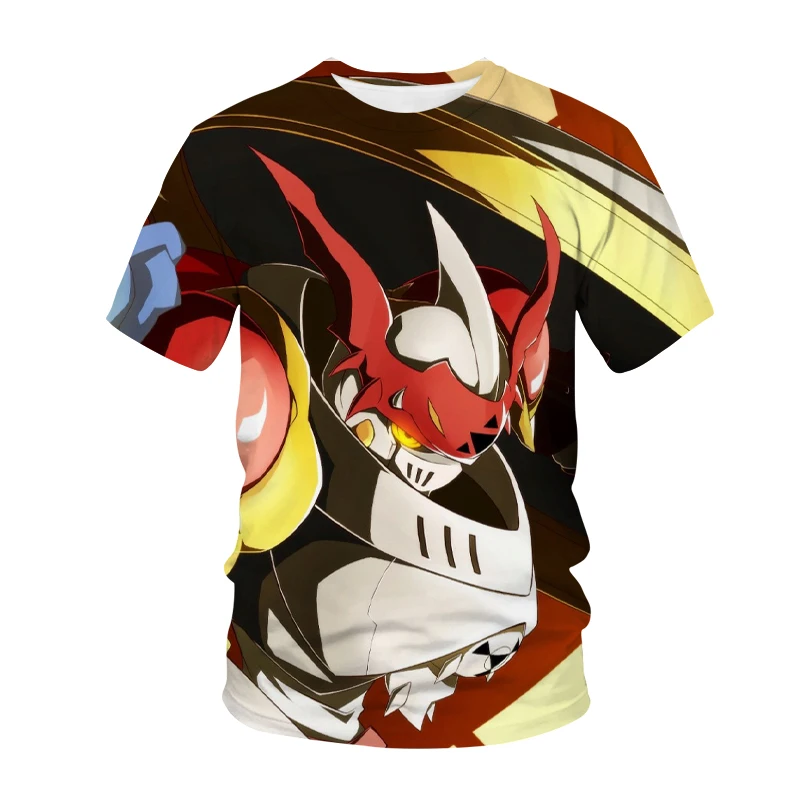 

Новые модные футболки с 3D-принтом Digimon Adventure, цифровые Монстры аниме, мужская и женская футболка, уличная одежда в стиле Харадзюку для детей