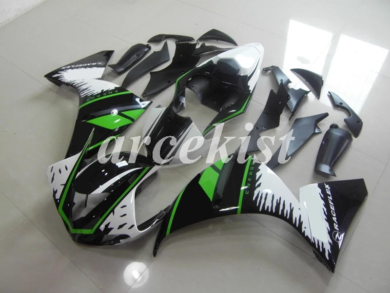 

Новый комплект обтекателей для мотоцикла ABS, подходит для YAMAHA YZF-R1 2013 2014 13 14 R1, черный, белый, зеленый корпус