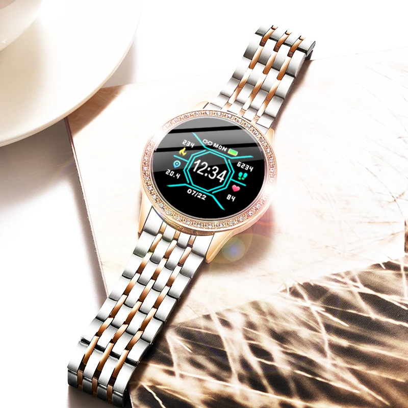 

LIGE 2020 New Smart Watch Women Heart Rate Blood Pressure Monitoring Information Reminder Sport Smartwatch For Android IOS+Box