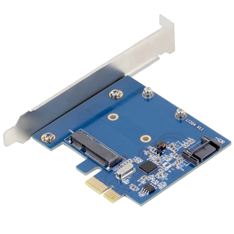 PCI-E PCIe к mSATA SSD и SATA 3 0 комбинированный расширитель адаптер карта 6 Гбит/с SATA3 SATAIII